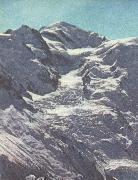 william r clark paccard balmat och de flesta andra andra alpinister tog sig upp till mont blancs topp pa nordsidan oil painting on canvas